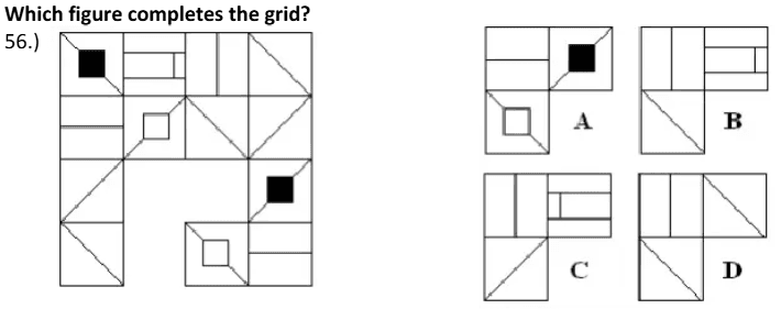 PUPCET abstract reasoning figure for question 10